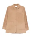 Max Mara Tacco Camel Hair Braided Coat With Knitted Sleeves In Brown