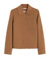 Max Mara Long-sleeved Casual Jacket In Brown