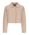 Max Mara Poggio Patch-pocket Jacket In Brown