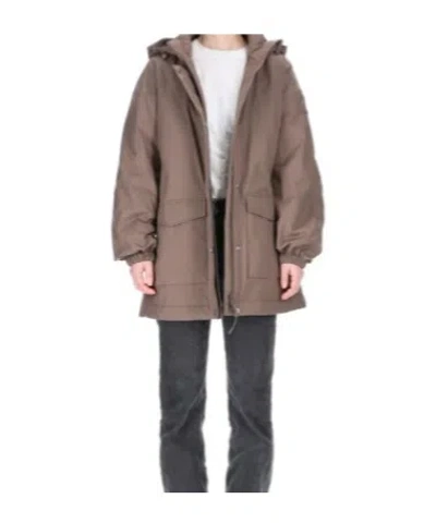 Max Mara Long-sleeved Casual Jacket In Brown