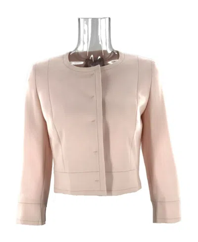 Max Mara Long-sleeved Casual Jacket In Nude