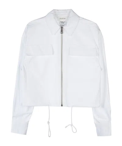 Max Mara Long-sleeved Casual Jacket In White