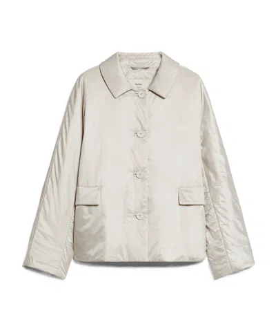 Max Mara Long-sleeved Casual Jacket In White