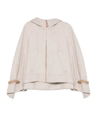 Max Mara Long-sleeved Casual Jacket In White