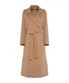 Max Mara Long-sleeved Coat In Brown