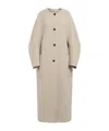 Max Mara Album Collarless Cashmere Long Coat