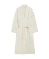 Max Mara Long-sleeved Coat In Albino