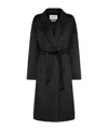 Max Mara Cappotto Manuela Con Cintura In Black