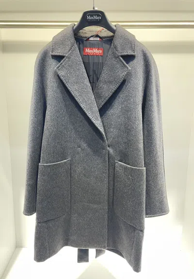 Max Mara Long-sleeved Coat In Black