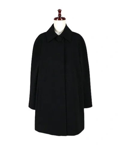 Max Mara Long-sleeved Coat In Black