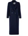 Max Mara 'albania' Virgin Wool Blend Coat In Black