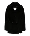 Max Mara Long-sleeved Coat In Black