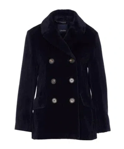 Max Mara Long-sleeved Coat In Black