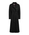 Max Mara Long-sleeved Coat In Black