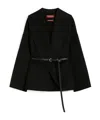 Max Mara Long-sleeved Coat In Black