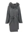 Max Mara Long-sleeved Coat In Black
