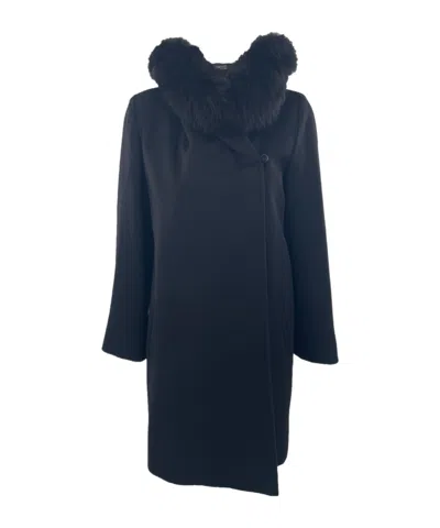 Max Mara Long-sleeved Coat In Black