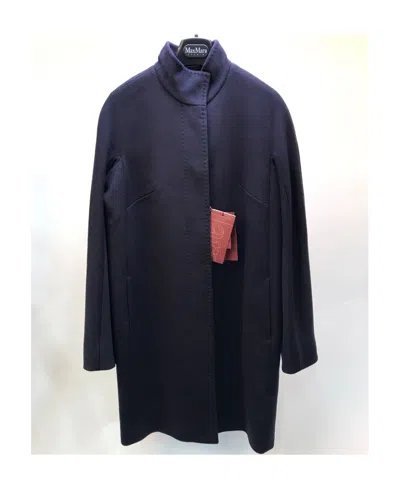 Max Mara Long-sleeved Coat In Black