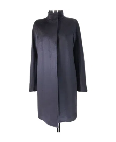 Max Mara Long-sleeved Coat In Black