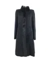 Max Mara Long-sleeved Coat In Black