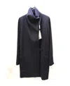 Max Mara Long-sleeved Coat In Black