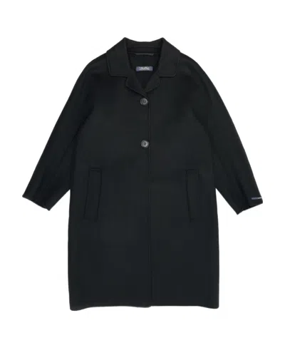 Max Mara Long-sleeved Coat In Black