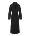Max Mara Long-sleeved Coat In Black