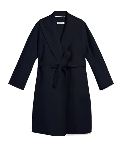 Max Mara Long-sleeved Coat In Black