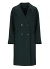 Max Mara Long-sleeved Coat In Black