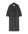 Max Mara Virgin Wool-blend Coat In Black