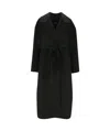 Max Mara Black Elisa Trench Coat In Black