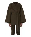 Max Mara Verna Belted Camel Hair Coat In Brown