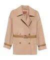 Max Mara Long-sleeved Coat In Brown