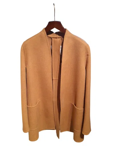 Max Mara Long-sleeved Coat In Brown