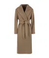 Max Mara Long-sleeved Coat In Brown