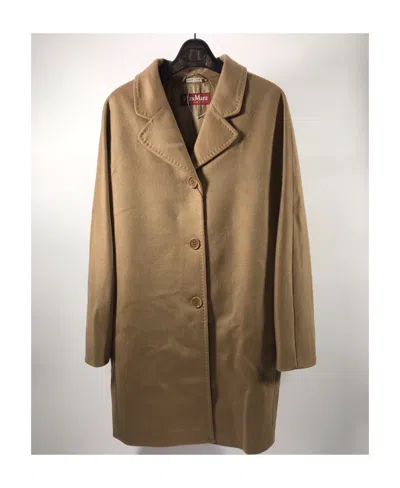 Max Mara Long-sleeved Coat In Brown