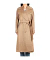 Max Mara Long-sleeved Coat In Brown