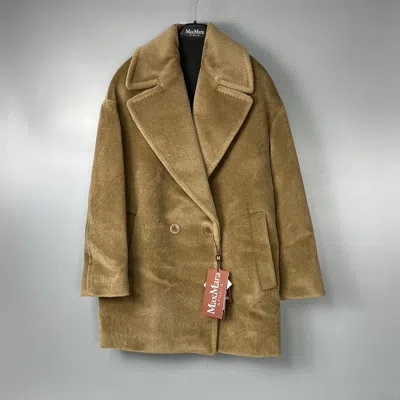 Max Mara Long-sleeved Coat In Brown