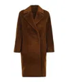 Max Mara Long-sleeved Coat In Brown