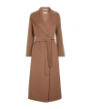 Max Mara Long-sleeved Coat In Brown