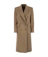 Max Mara Agar Cashmere And Wool Coat In Brown