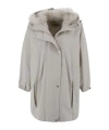 Max Mara Long-sleeved Coat In Gray