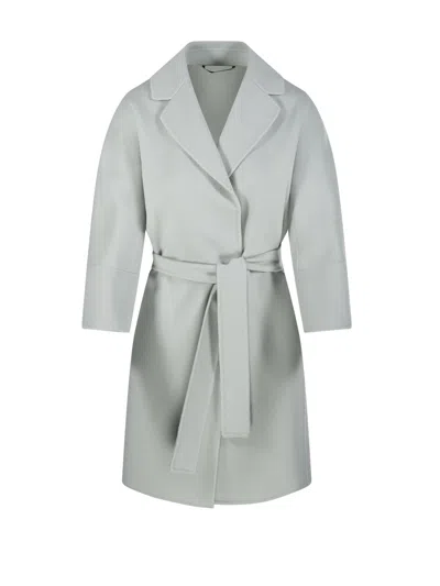 Max Mara Long-sleeved Coat In Gray