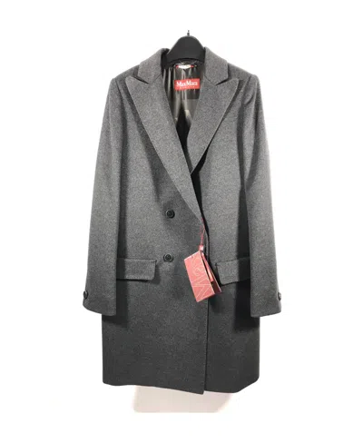 Max Mara Long-sleeved Coat In Gray