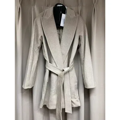 Max Mara Long-sleeved Coat In Gray