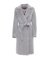 Max Mara Galante Medium Grey Coat In Gray