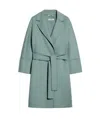 Max Mara Long-sleeved Coat In Green