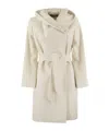 Max Mara Long-sleeved Coat In Nude