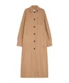 Max Mara Long-sleeved Coat In Nude