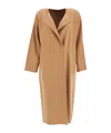 Max Mara -breasted Wool Coat In Nude